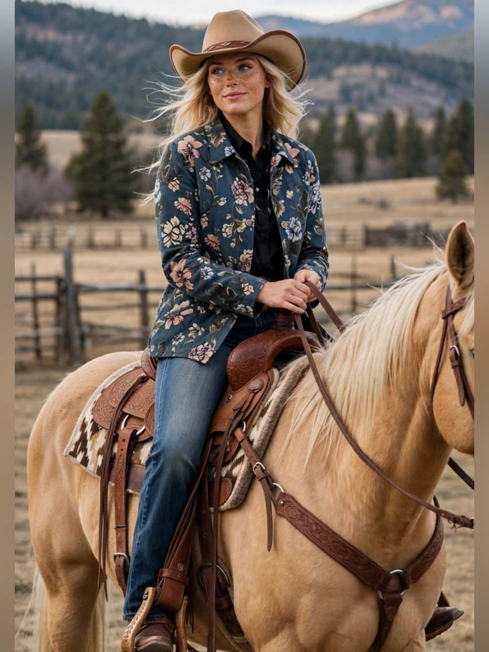 Floral Tapestry Shacket